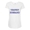 trophy husband Maternity Scoop Neck T-shirt