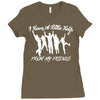 I Have a Little Help From My Friends Ladies Fitted T-Shirt