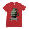 hand grenade military army Ladies Fitted T-Shirt
