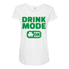 drink mode on (2) Maternity Scoop Neck T-shirt