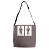 restroom sign sticker vinyl decal Adjustable Strap Totes