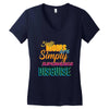 single mom's cools t shirts Women's V-Neck T-Shirt