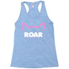 pussy roar - women's march alliance white logo Racerback Tank