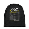 July Girl Facts Leo Baby Beanies