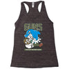anti dauphin violeurs Racerback Tank