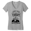 I Don't Need Therapy Just to Go Snowmobiling Women's V-Neck T-Shirt