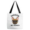 pardon my french Tote Bags