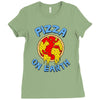 pizza on earth Ladies Fitted T-Shirt