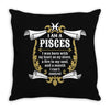 i am a pisces 2400x3200 Throw Pillow