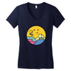 Sun Skate Women's V-Neck T-Shirt
