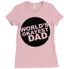 world's okayest dad Ladies Fitted T-Shirt