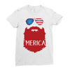 america 3 Ladies Fitted T-Shirt