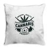 cannabis medical only Throw Pillow