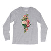 breast cancer flowers Long Sleeve Shirts