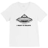 i want to believe V-Neck Tee