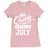 Queens Are Born In July Ladies Fitted T-Shirt