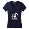 music3 Women's V-Neck T-Shirt