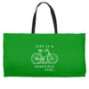 life is a beautiful ride Weekender Totes
