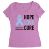 hope love cure stomach cancer awareness Women's Triblend Scoop T-shirt