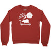 never give up on dreams ladies fitted Crewneck Sweatshirt