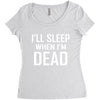i sleep when im dead Women's Triblend Scoop T-shirt