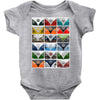 vw camper van fronts, ideal gift or birthday present Baby Bodysuit