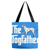 the dogfather dalmatian white Tote Bags