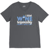 i drink wine responsibly, i don't spill any V-Neck Tee