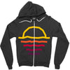sunset line Zipper Hoodie