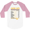 Cancer Facts Zodiac 3/4 Sleeve Shirt