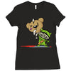 teddy monster Ladies Fitted T-Shirt