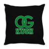 og kush Throw Pillow