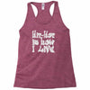hip hop is how i live Racerback Tank