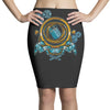 turn the time twist the space Pencil Skirts