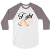 Fight For a Cure Uterine Cancer Awareness 3/4 Sleeve Shirt