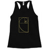 golden spiral Racerback Tank