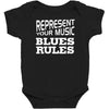 blues rules Baby Bodysuit