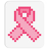 Pixeled Pink Ribbon Mousepad