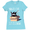 ninja cat Ladies Fitted T-Shirt