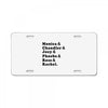 Friends Tv Show License Plate