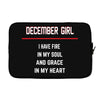 December Girl Laptop sleeve