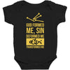 deformed jesus Baby Bodysuit