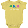 three monkeys talking nonsense Baby Onesie