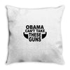 obama guns Throw Pillow