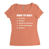 how to golf best trending Women's Triblend Scoop T-shirt