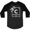 christmas periodic table of elements 3/4 Sleeve Shirt