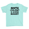 personalised auntie Youth Tee