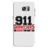 911 dispatcher heroes black logo Samsung Galaxy S7 Case