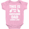 new daddy christmas funny Baby Onesie