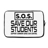 S.O.S. Save Our Students Laptop sleeve